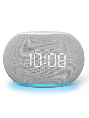 White Noise Alarm Clock Night Light Auto Dimming Sound Machine Sleep Aid